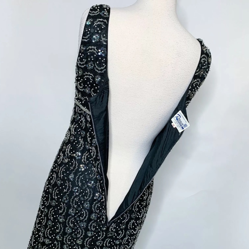 VINTAGE Regalia Silk Sequin Beaded Dress - Picture 6 of 7